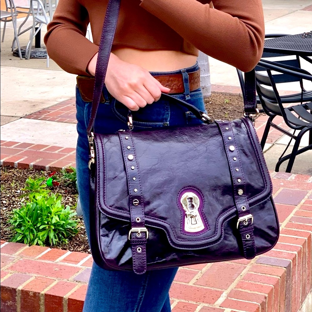 Brand 😍New! NWT Messina Italian leather messenger bag/computer bag
